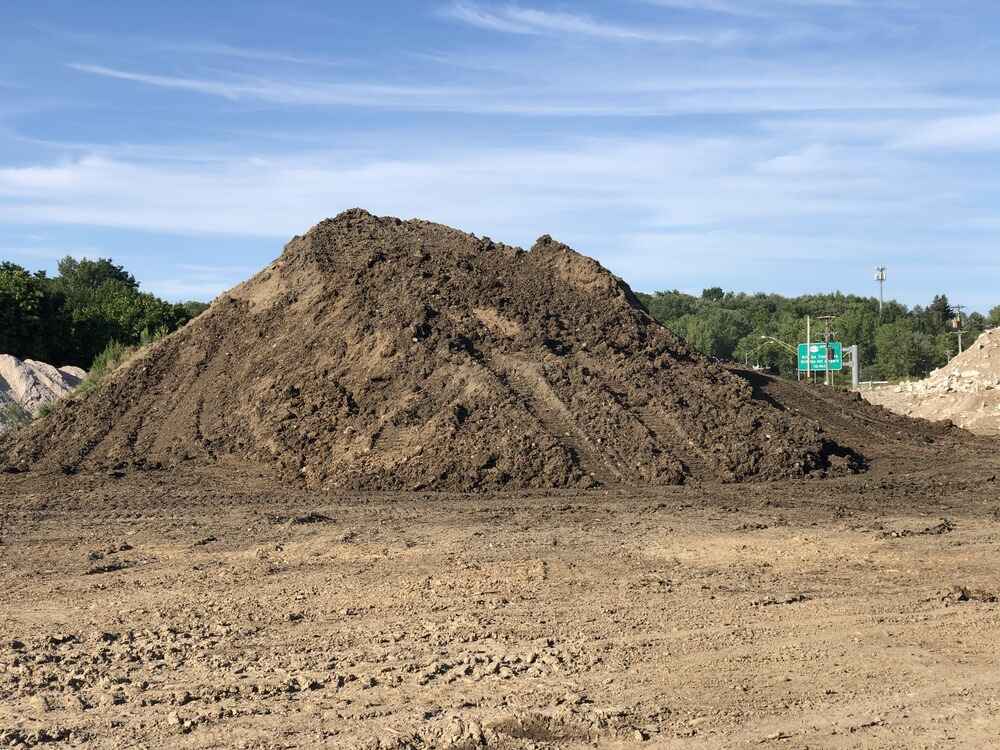 Large pile of dirt