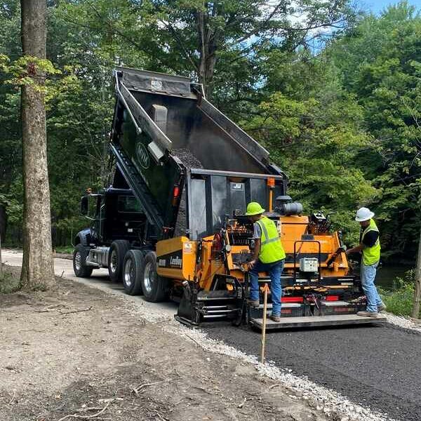 road construction and paving